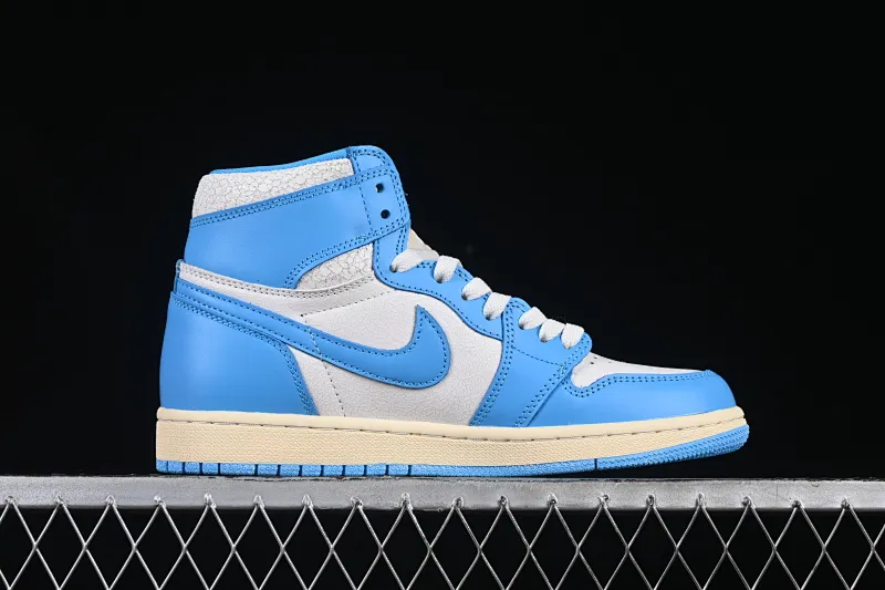 All categories Air Jordan Jordan series basketball shoes Air Jordan 1 High Air Jordan 1 High OG "UNC Reimagined" AJ1 Joe 1 distressed North Carolina blue DZ5485-402